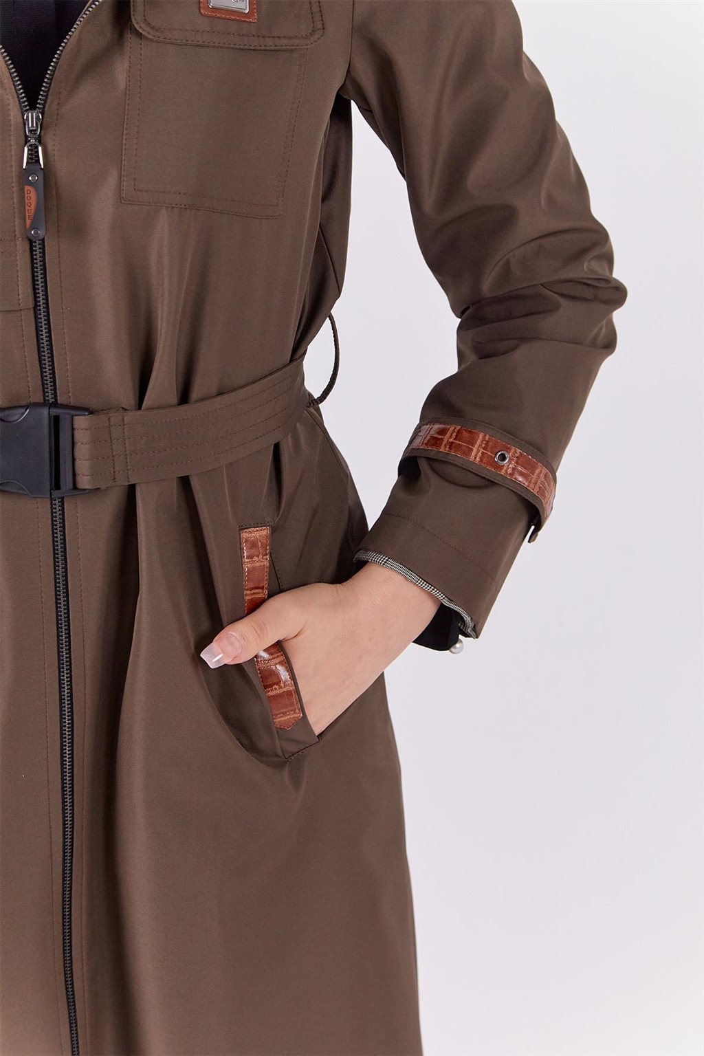 Belted Coat Khaki