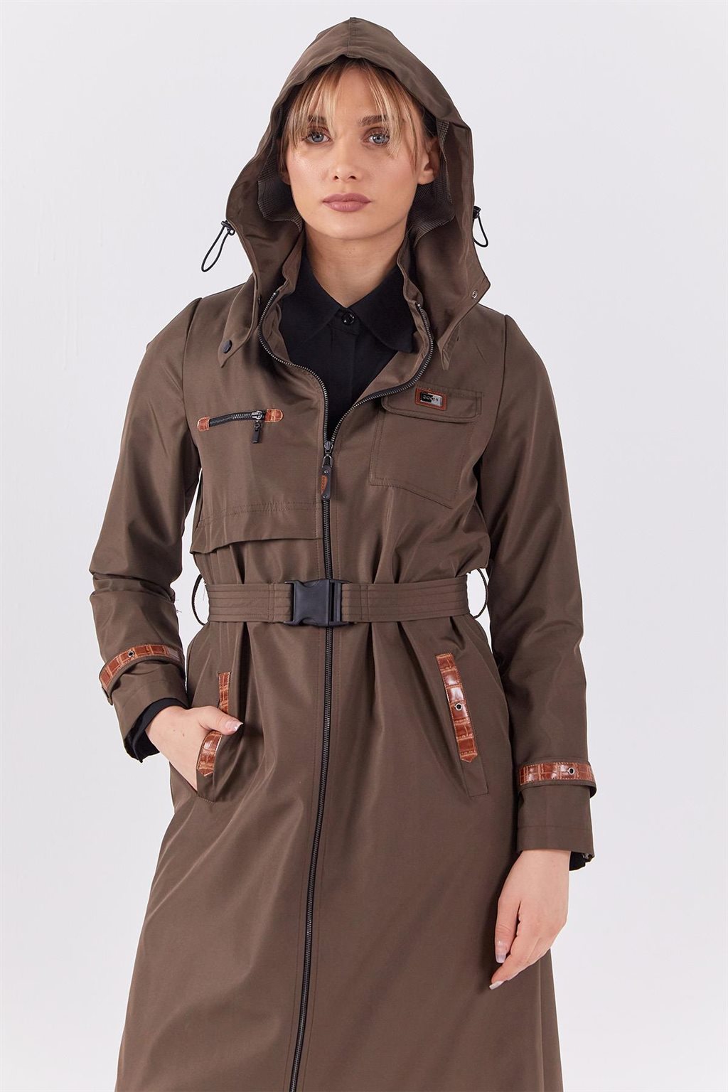 Belted Coat Khaki