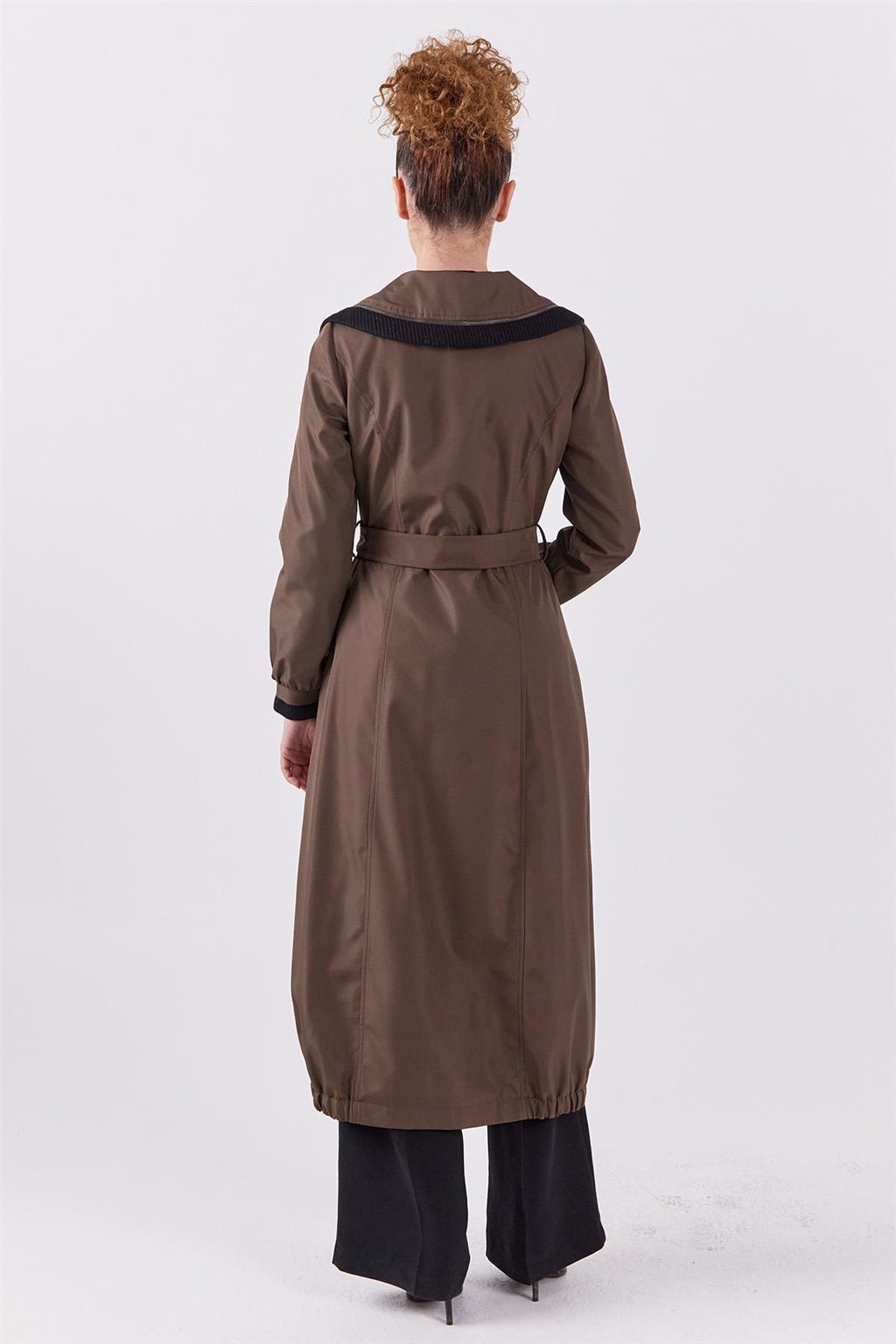Zippered Coat Khaki