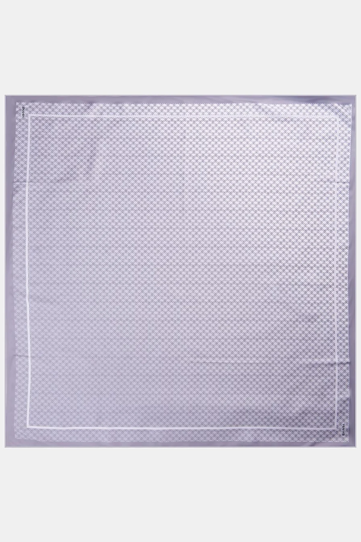 Framed Monogram Scarf with Gray