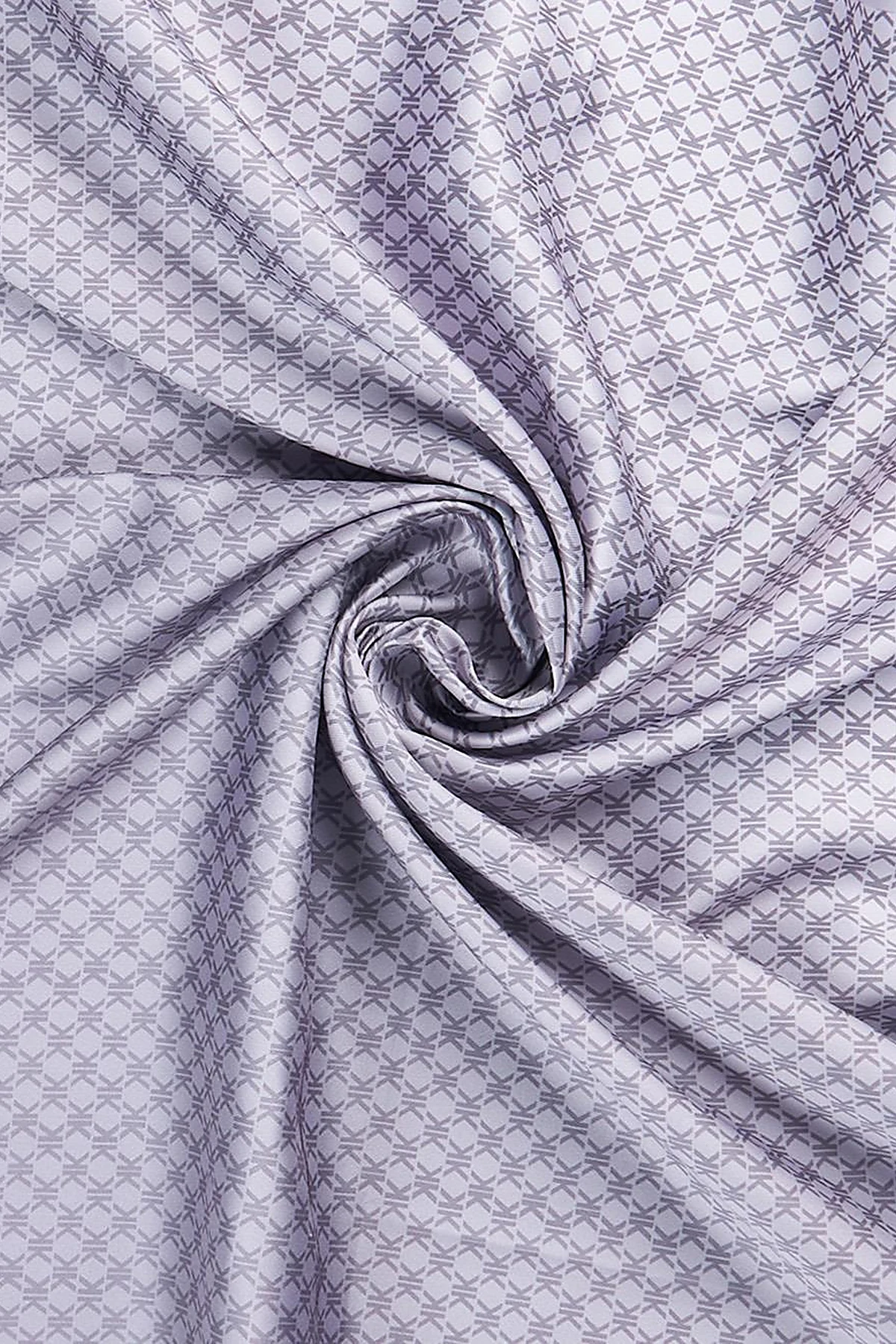 Framed Monogram Scarf with Gray