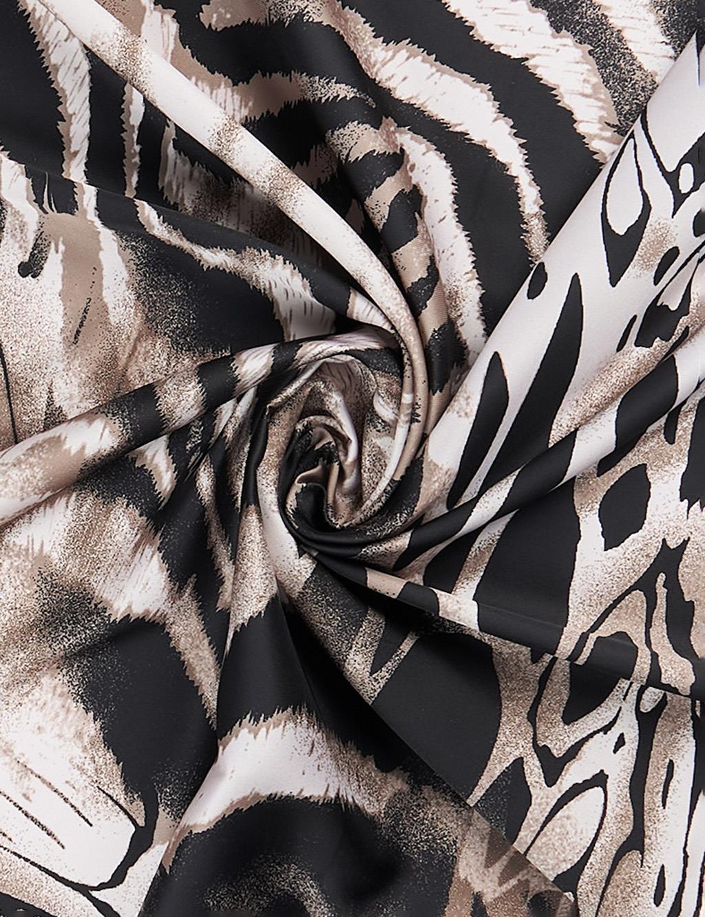 Leopard Print Scarf Khaki