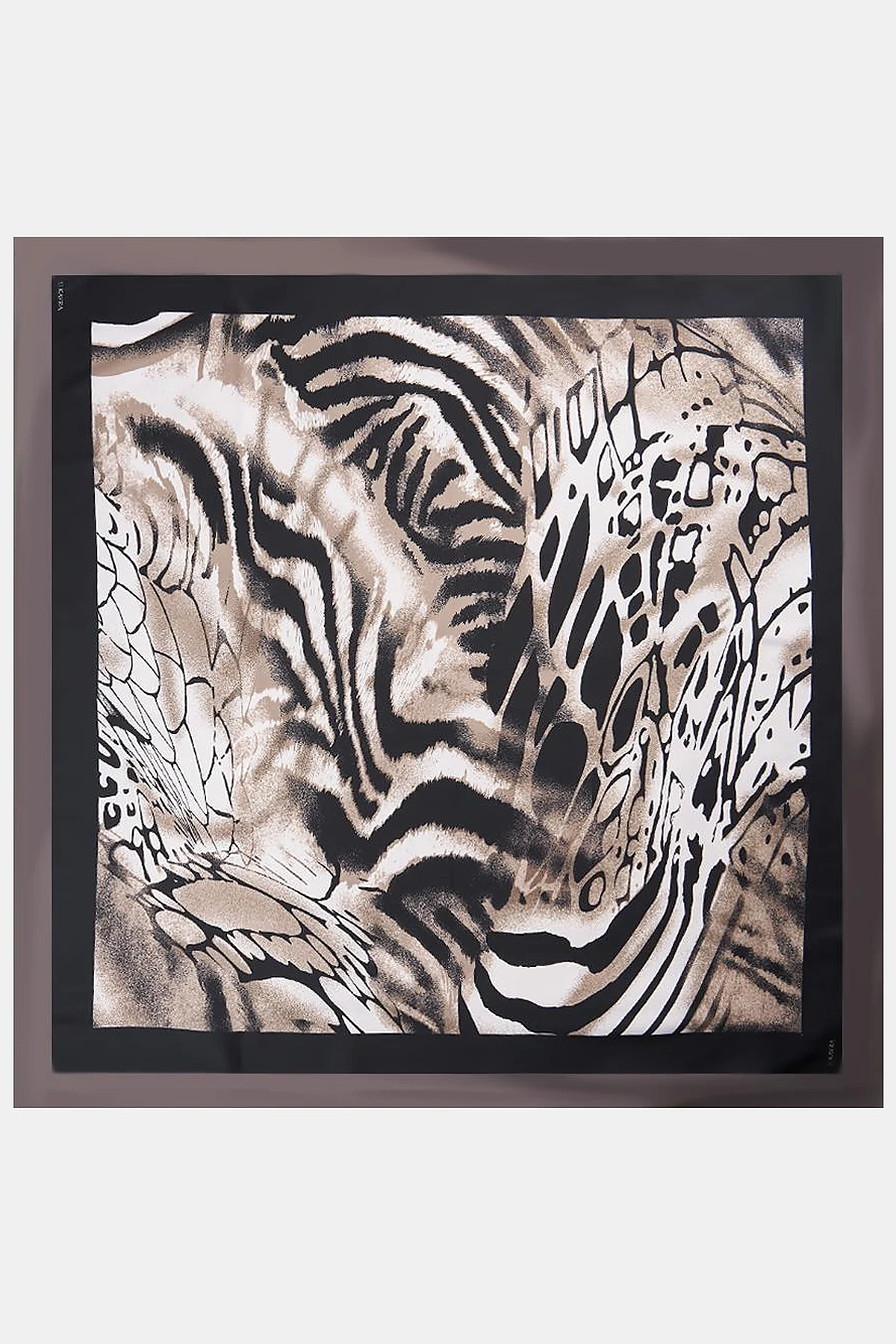 Leopard Print Scarf Khaki