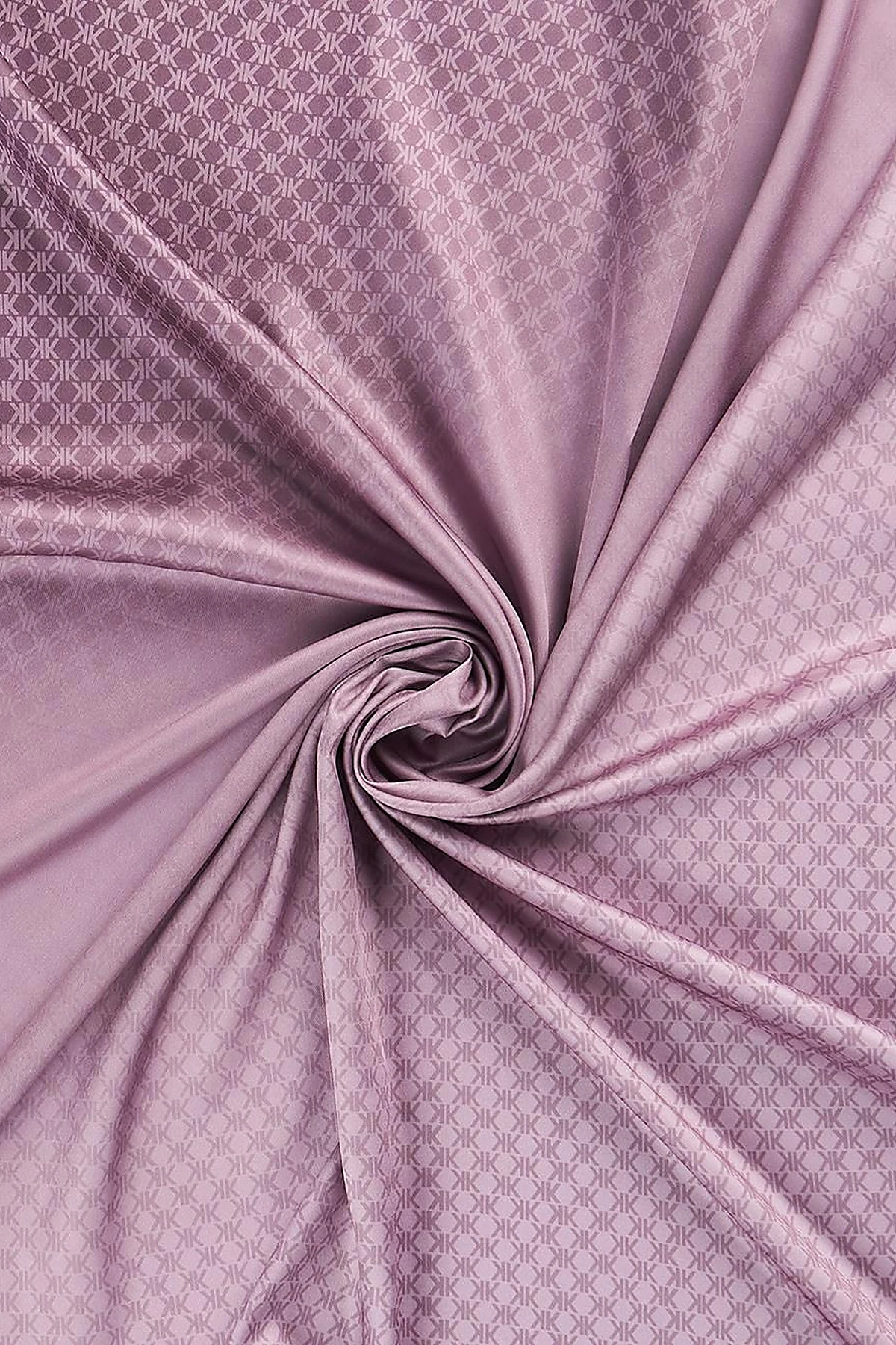Framed Monogram Scarf with Plum