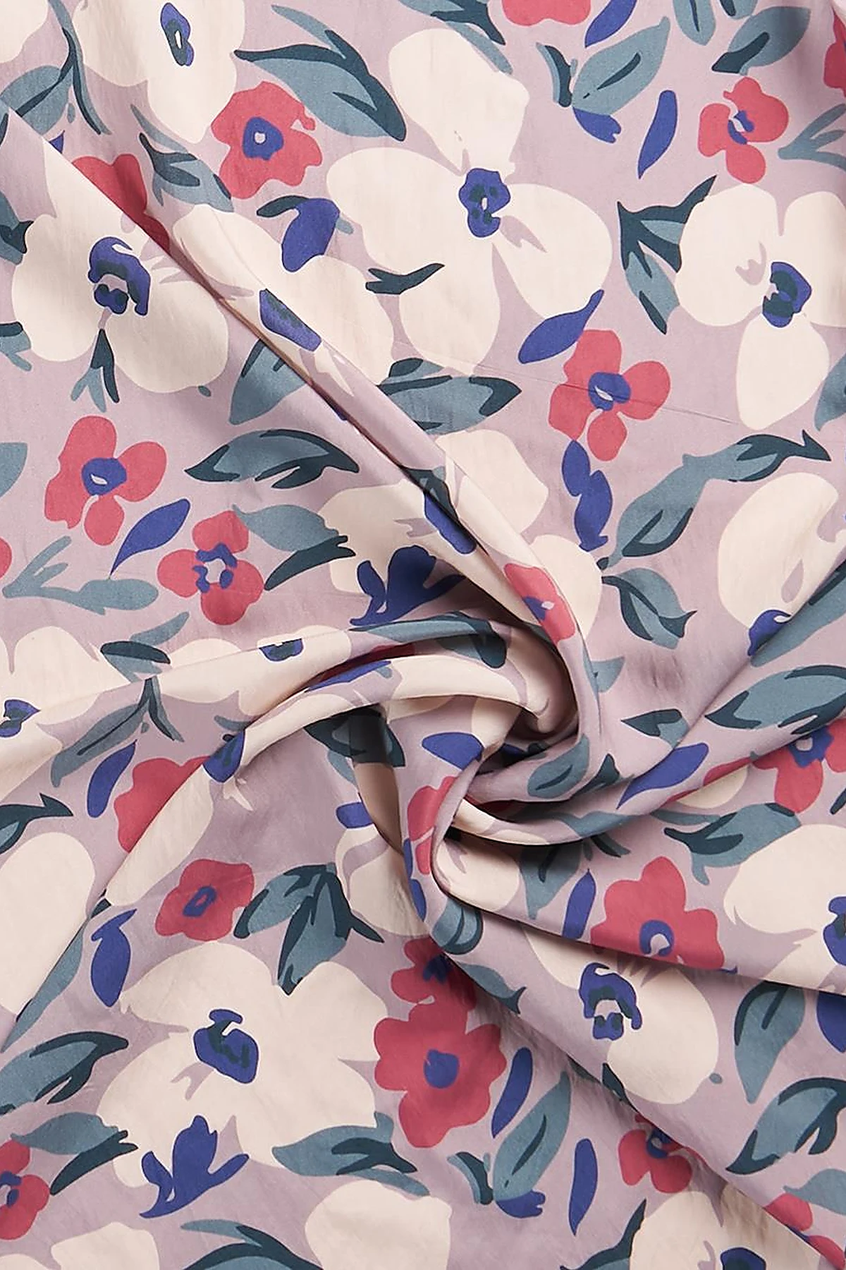 Floral Printed Viscose Scarf Powder Pink