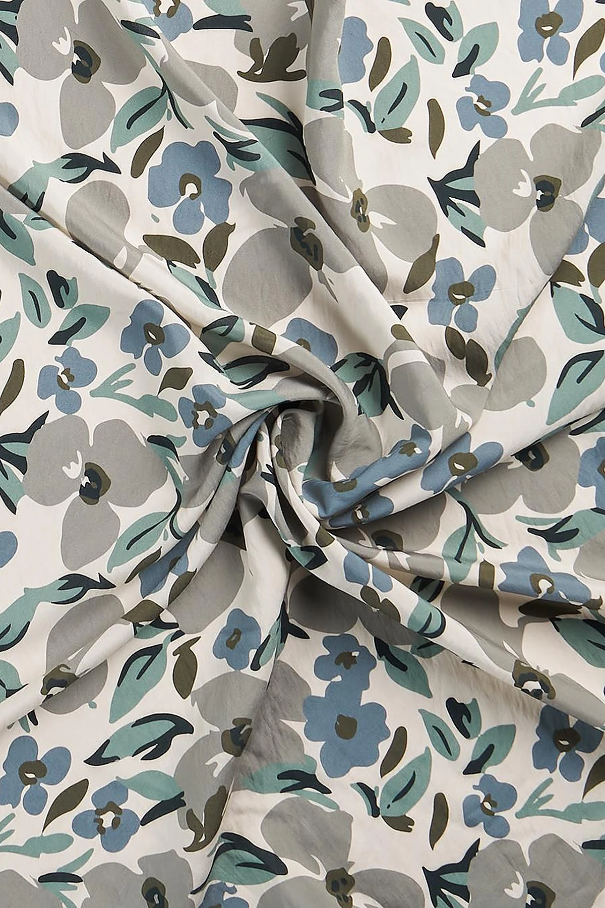 Floral Printed Viscose Scarf Stone