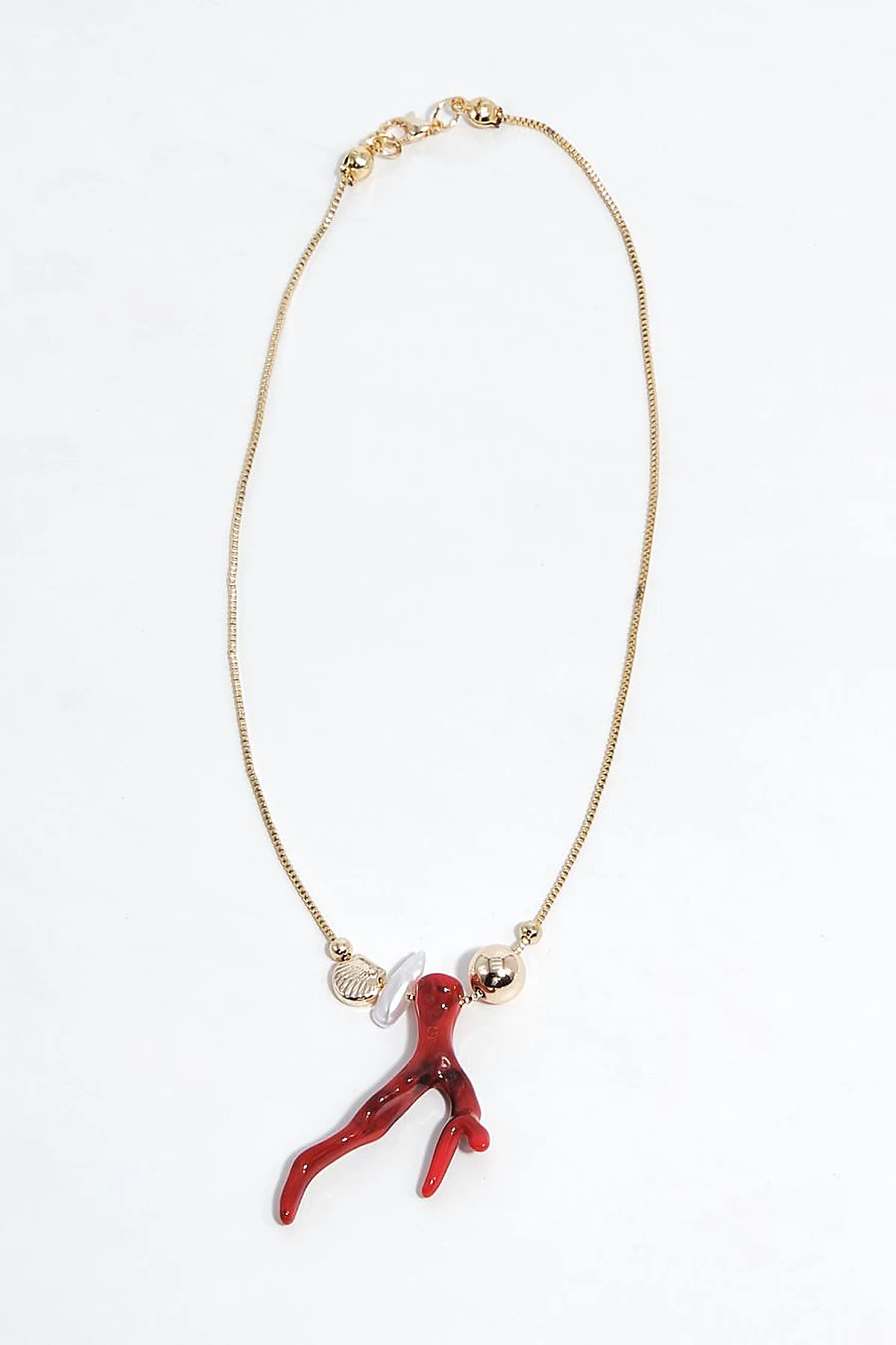 Coral-Tipped Necklace Coral