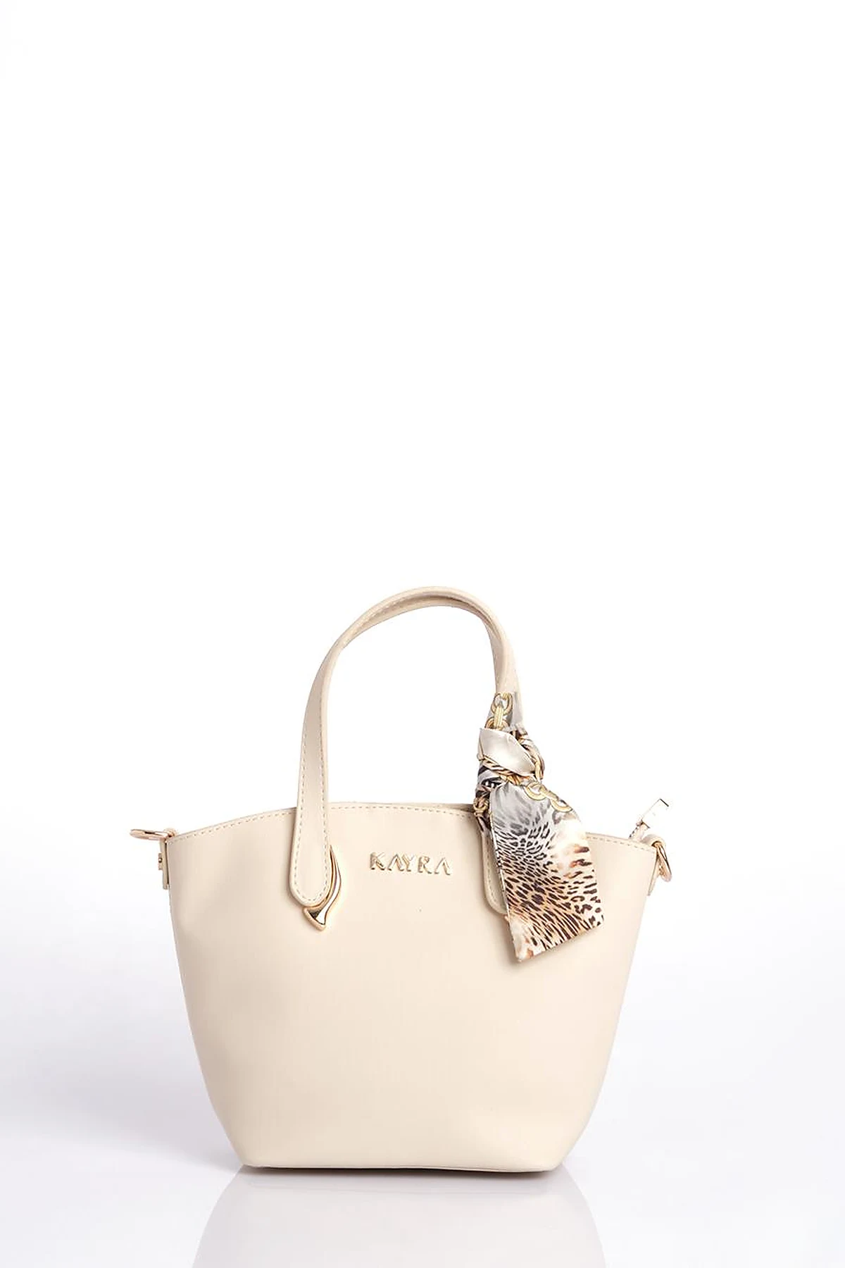 Footbag Detailed Tote Bag Cream