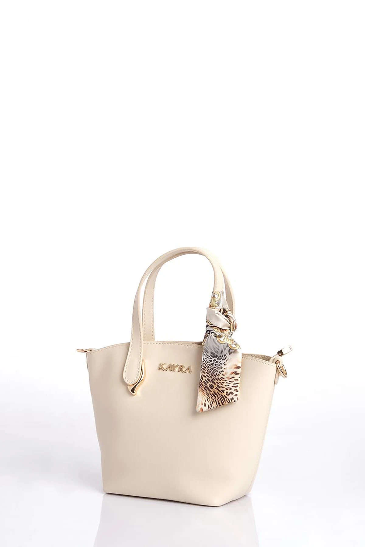 Footbag Detailed Tote Bag Cream