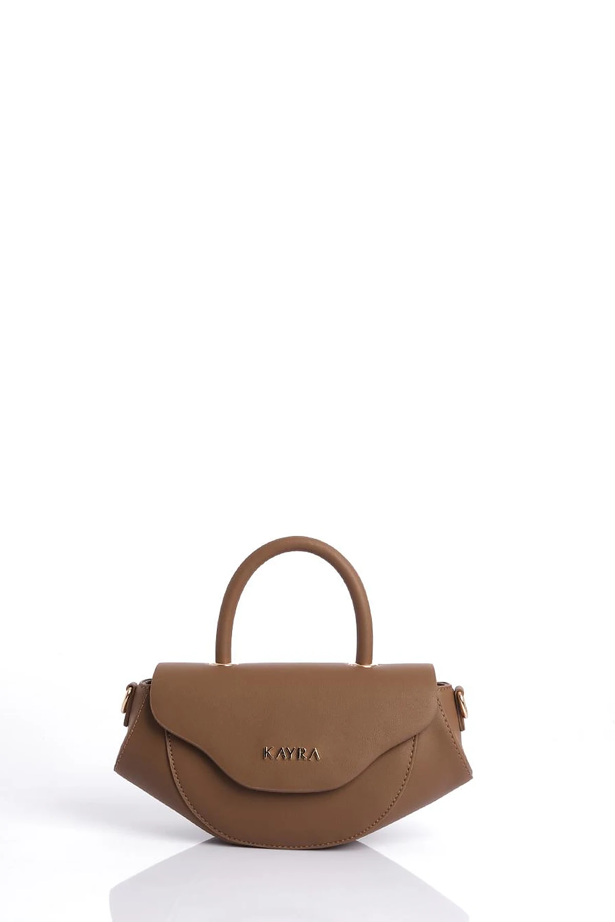 Oval Bag with Handles Coffee