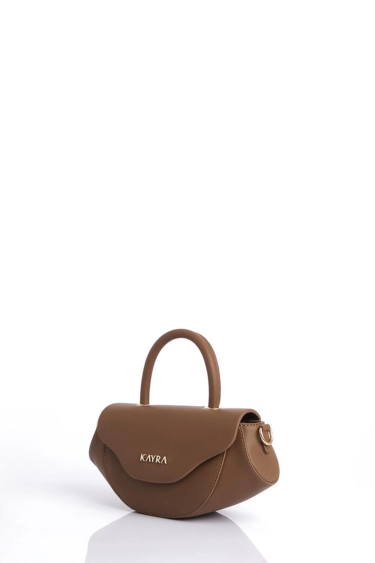 Oval Bag with Handles Coffee