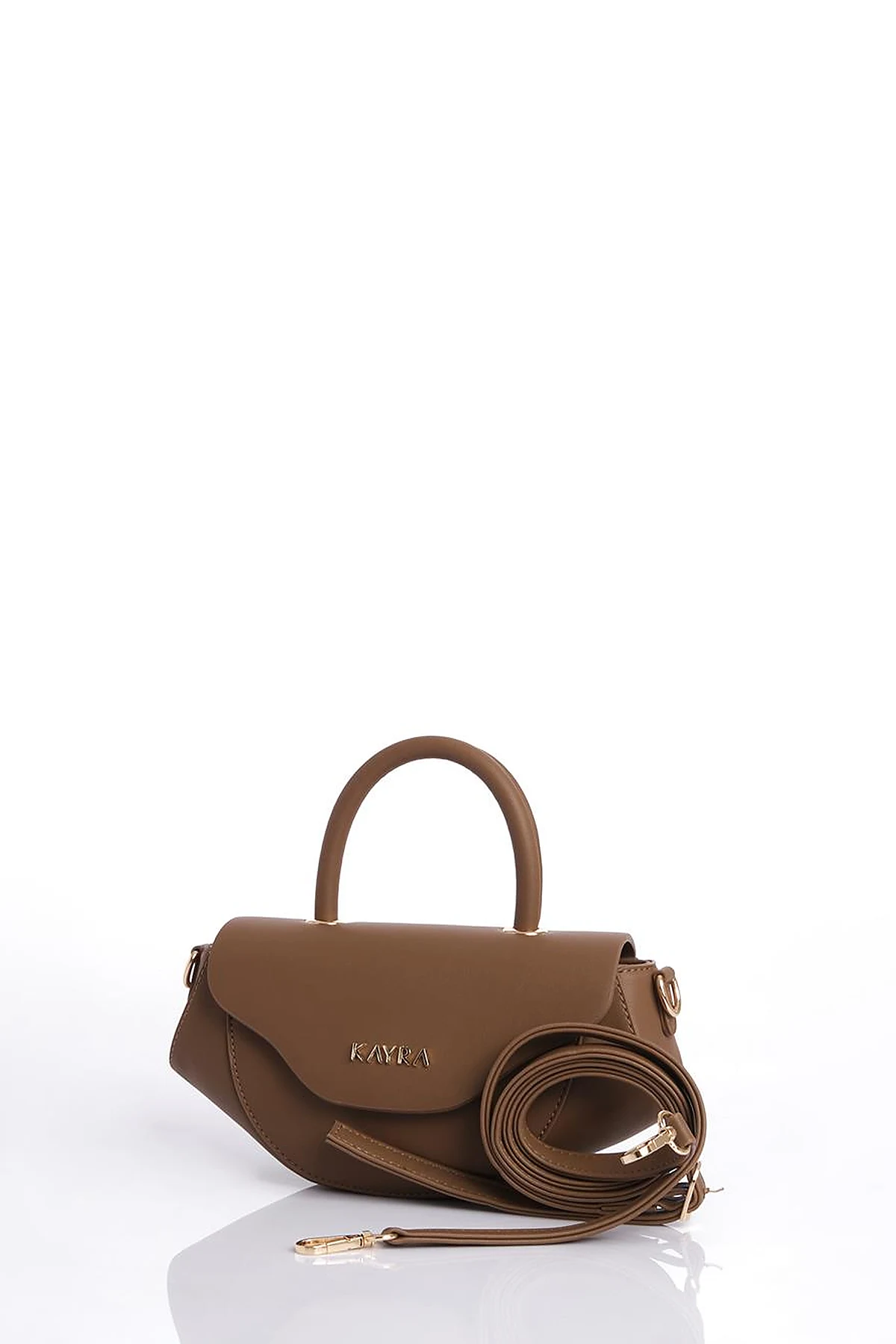 Oval Bag with Handles Coffee