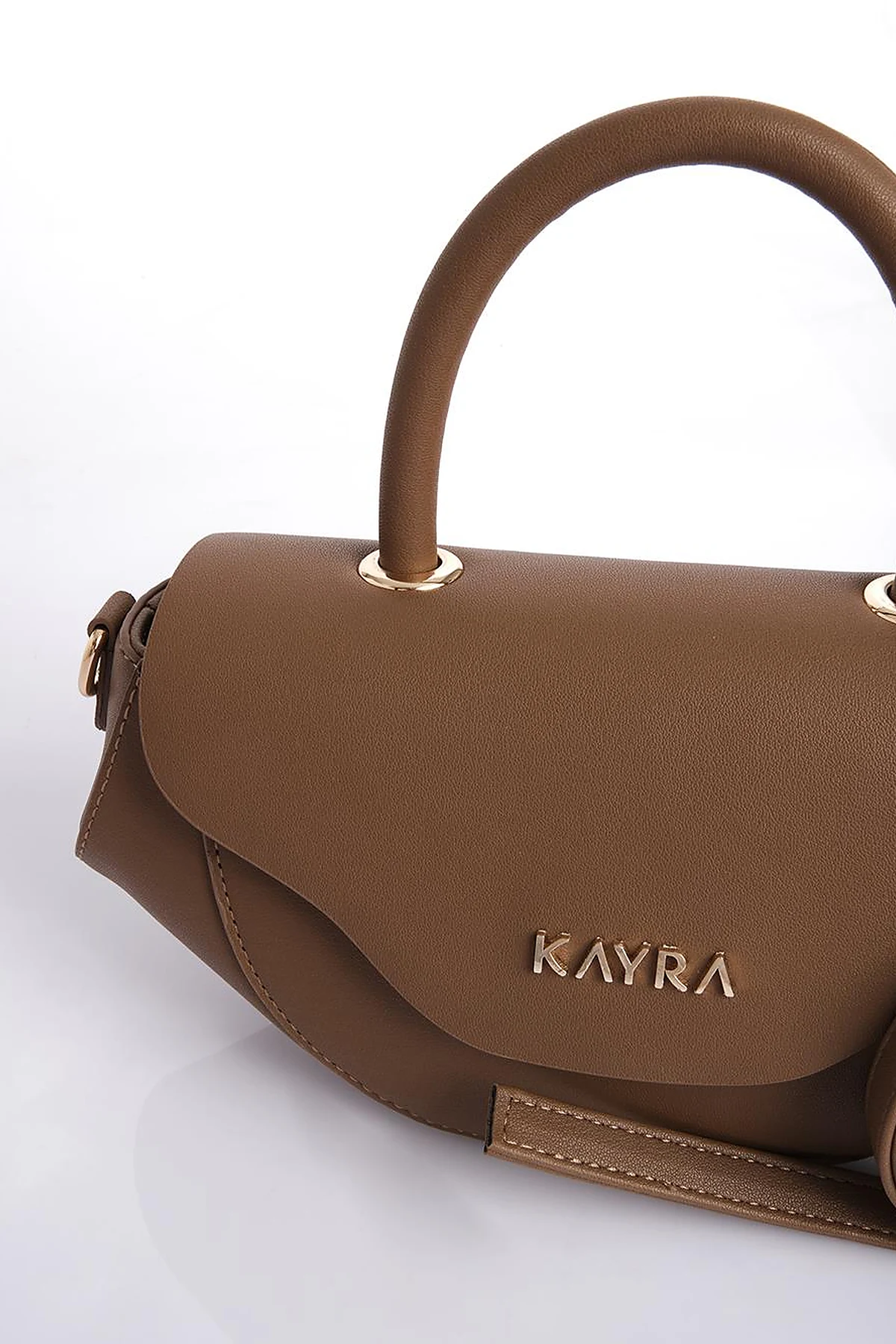 Oval Bag with Handles Coffee
