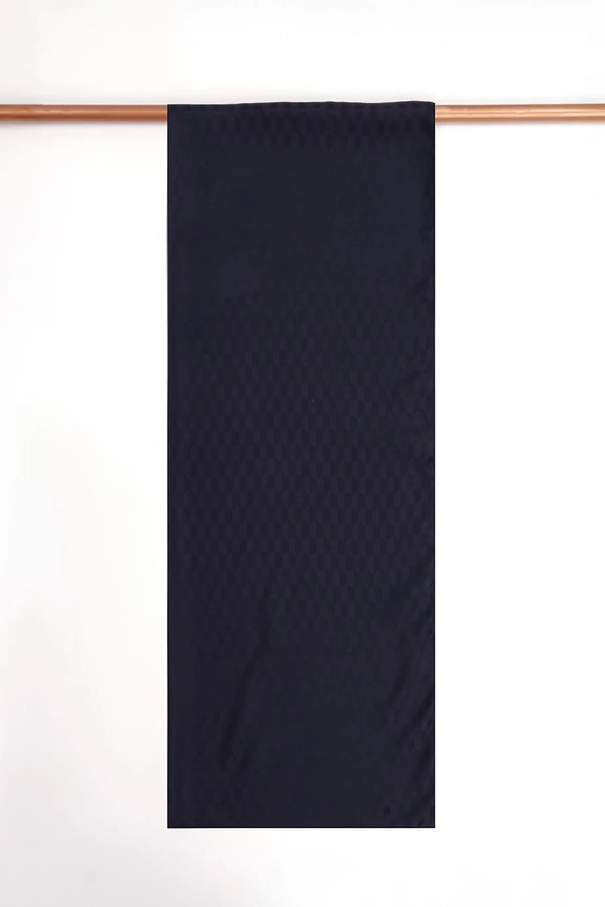 Cocoon Pattern Jacquard Woven Shawl Navy Blue