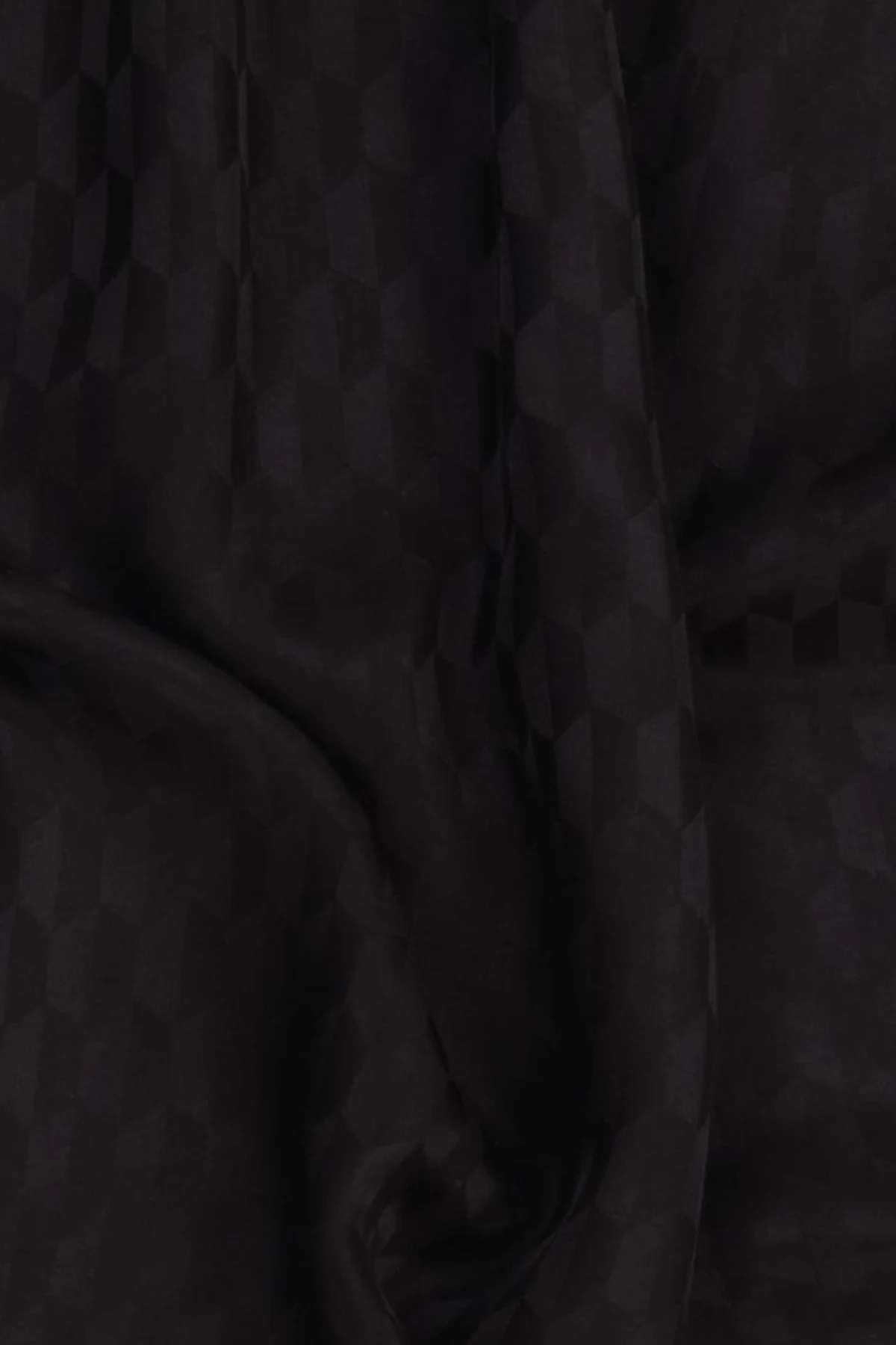 Cocoon Pattern Jacquard Woven Shawl Black