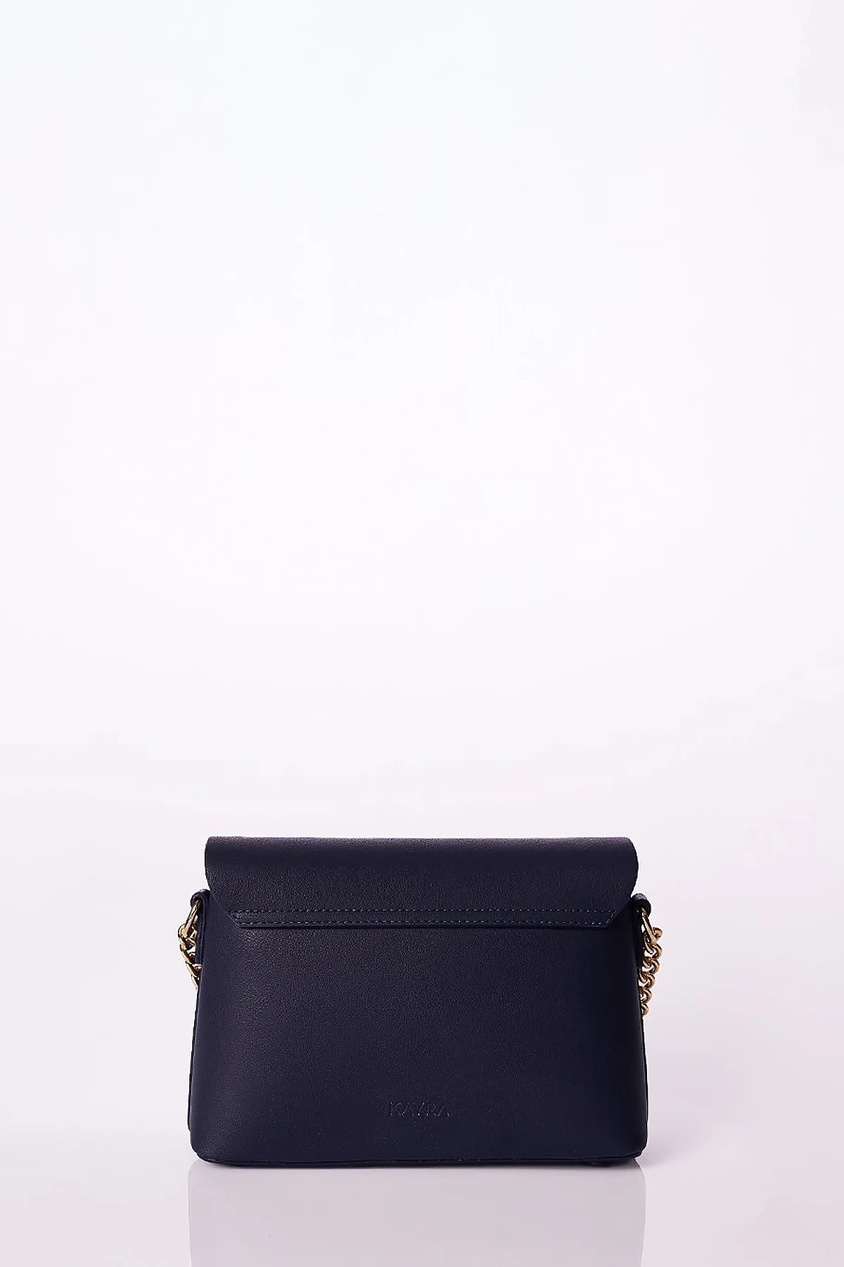 Flap Baguette Bag Navy