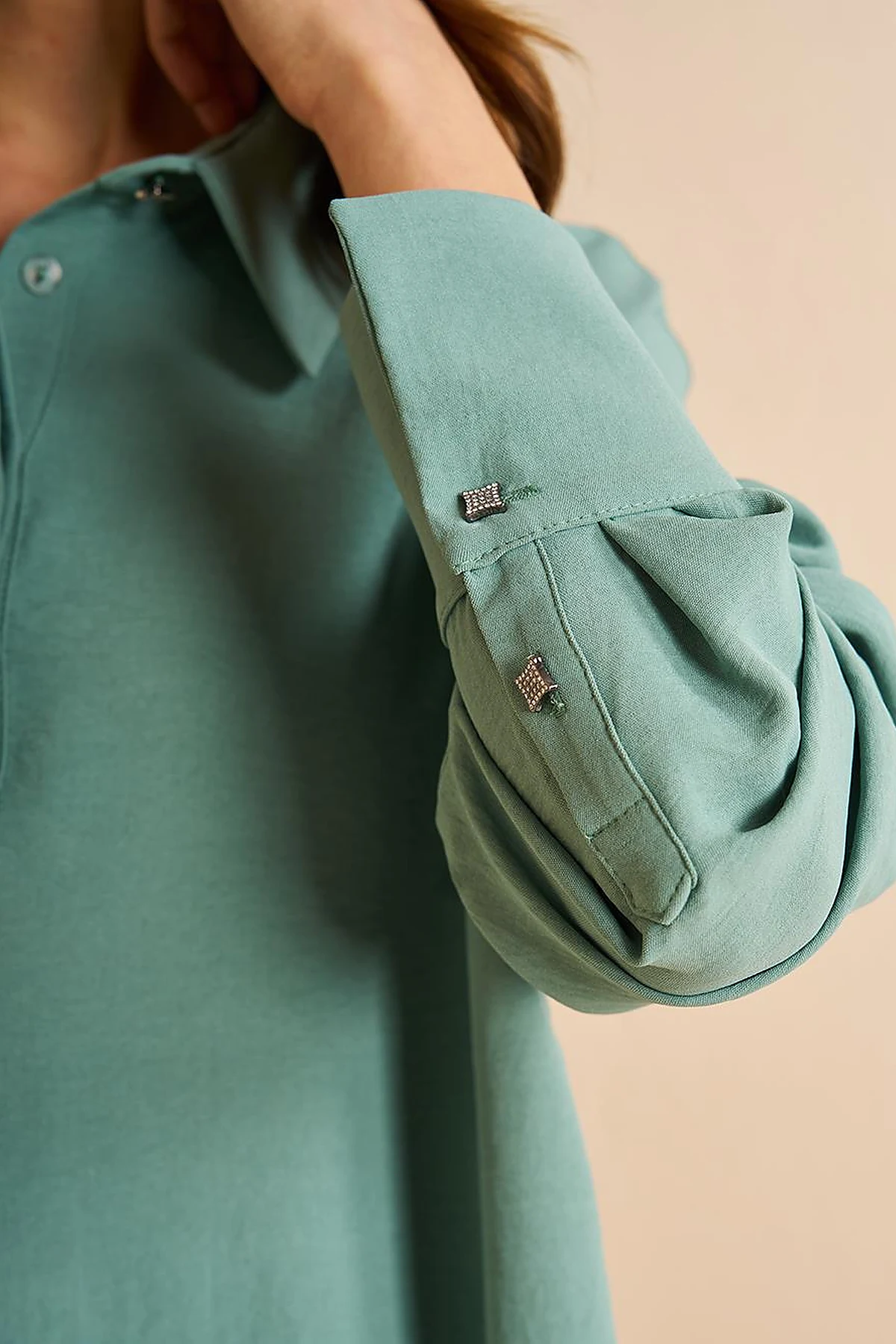Stripe Detailed Two Piece Suit Mint