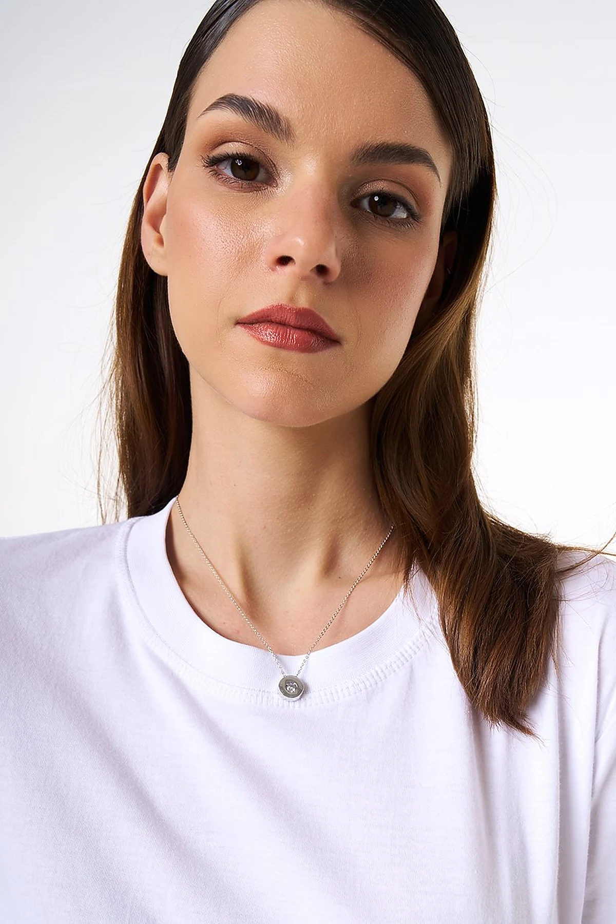 Minimalist Figurine Necklace Silver
