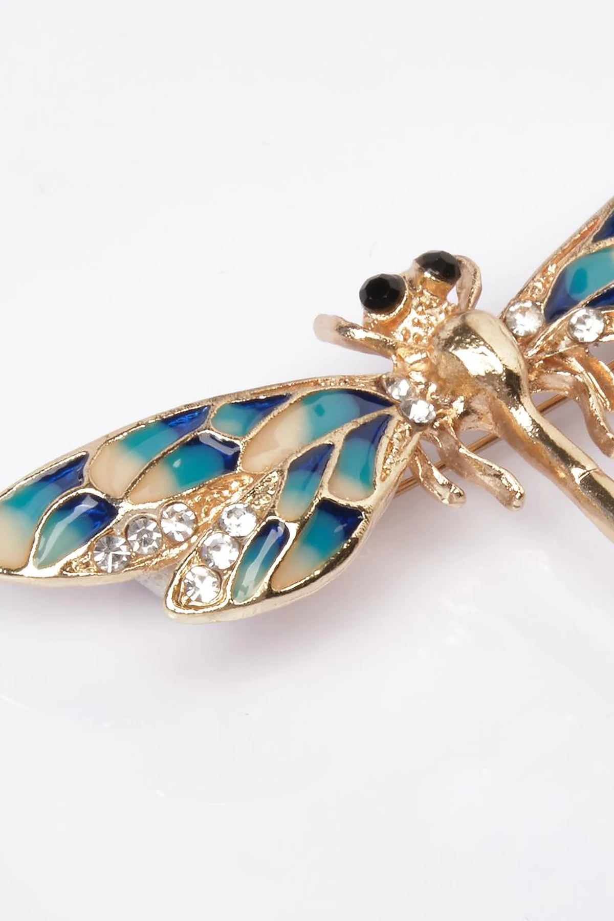 Dragonfly Figured Brooch Blue