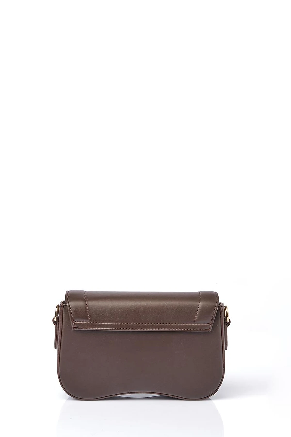 Lidded Mini Baguette Bag Bitter Coffee