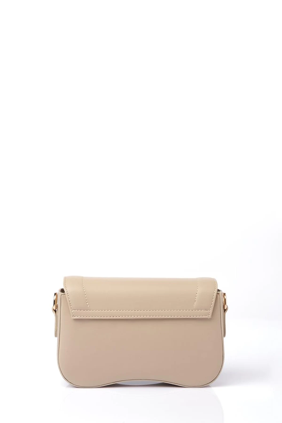 Lidded Mini Baguette Bag Stone