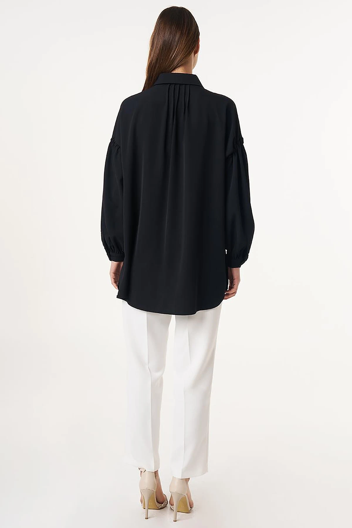 Embroidered Elegant Tunic Black