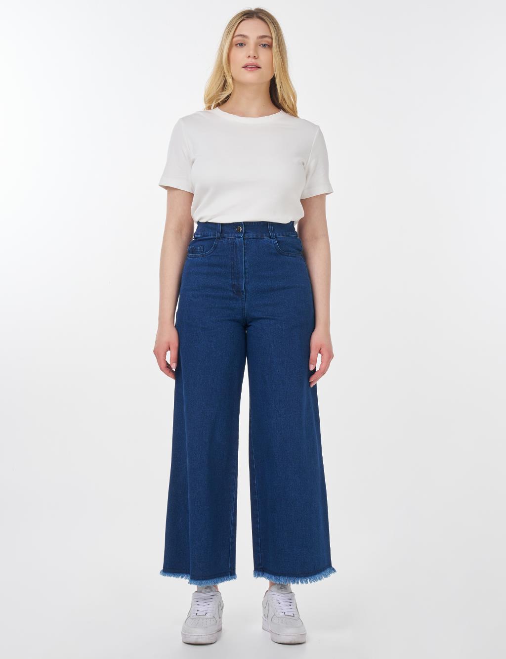Marine Fit Denim Pants Navy
