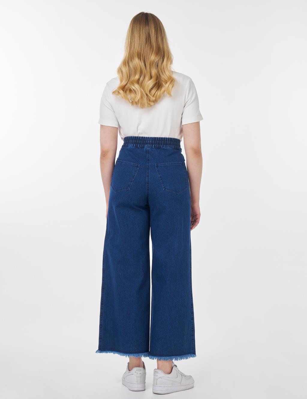 Marine Fit Denim Pants Navy