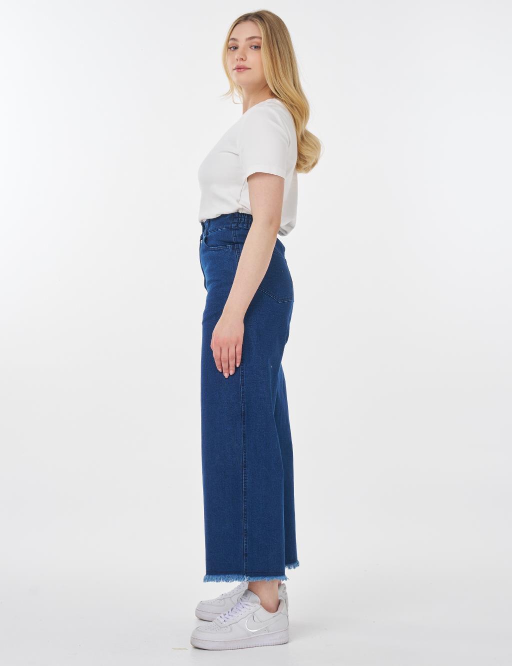 Marine Fit Denim Pants Navy