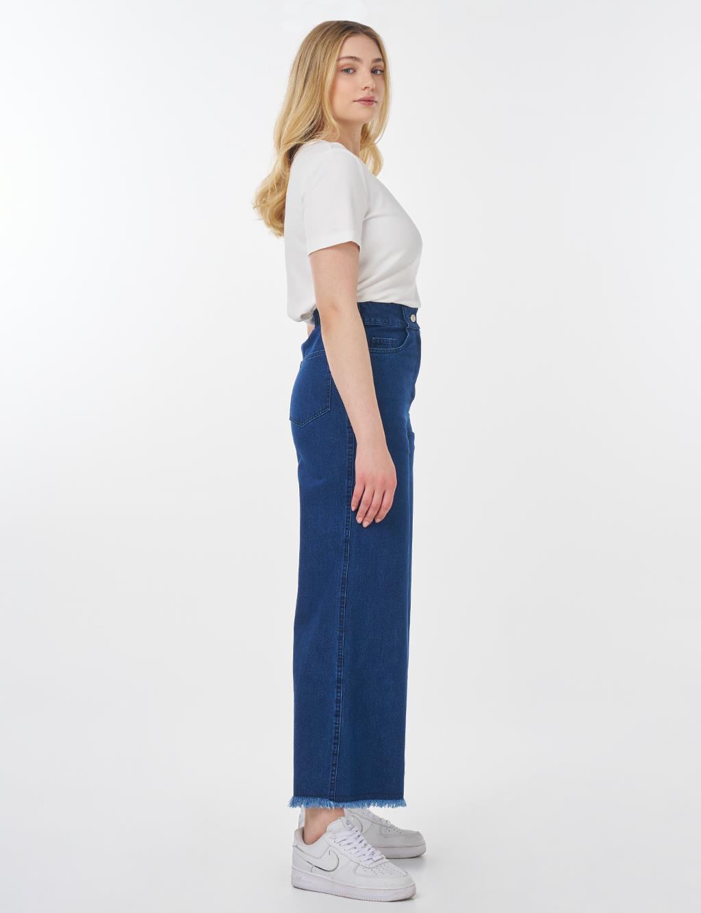 Marine Fit Denim Pants Navy