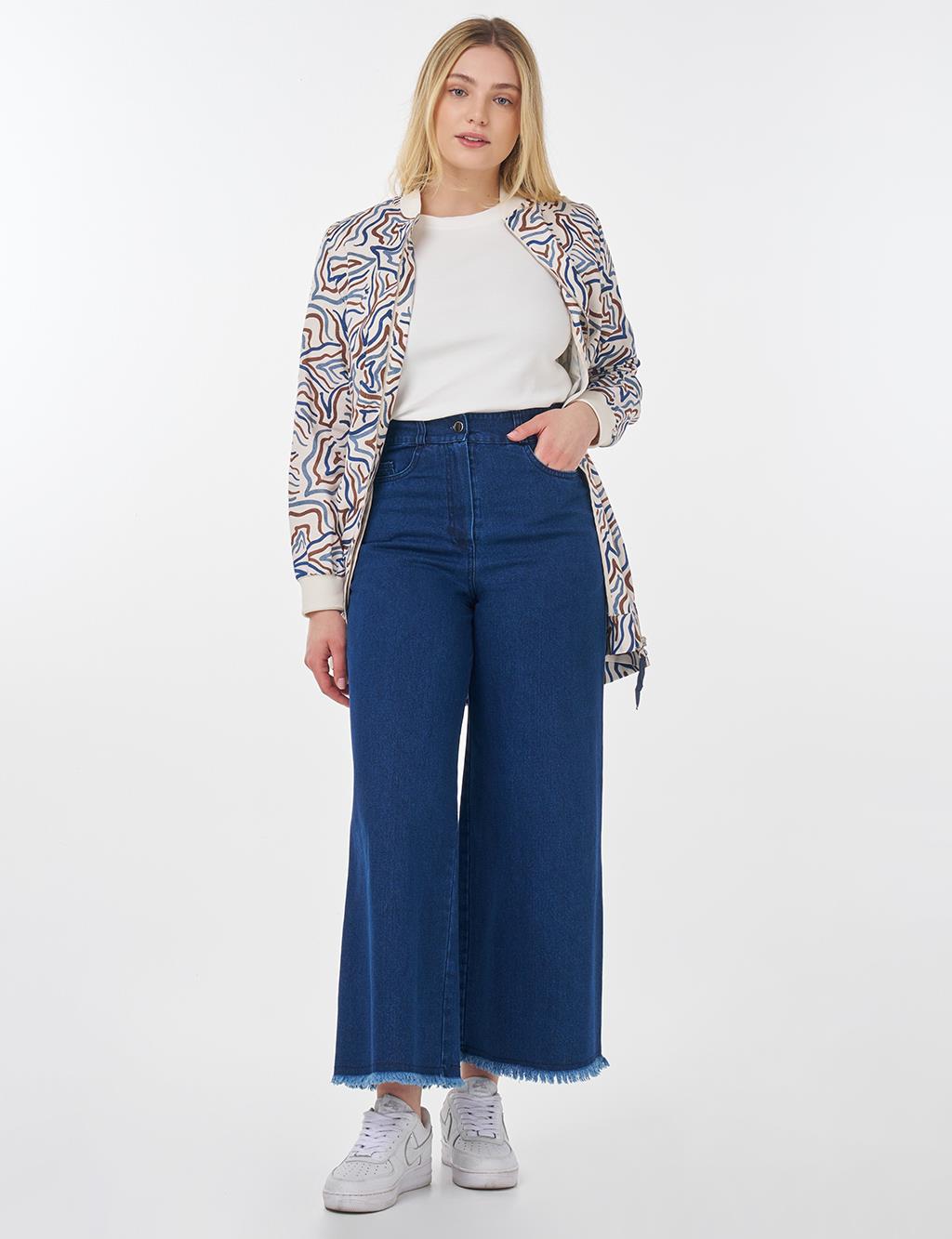 Marine Fit Denim Pants Navy