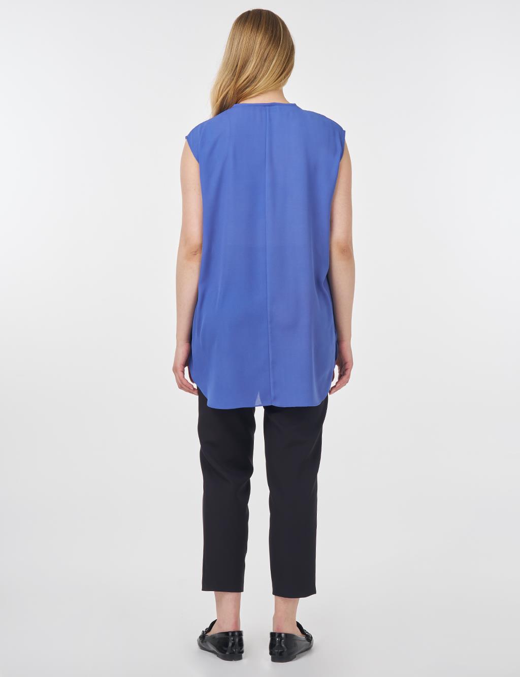 Crew Neck Basic T-Shirt Indigo