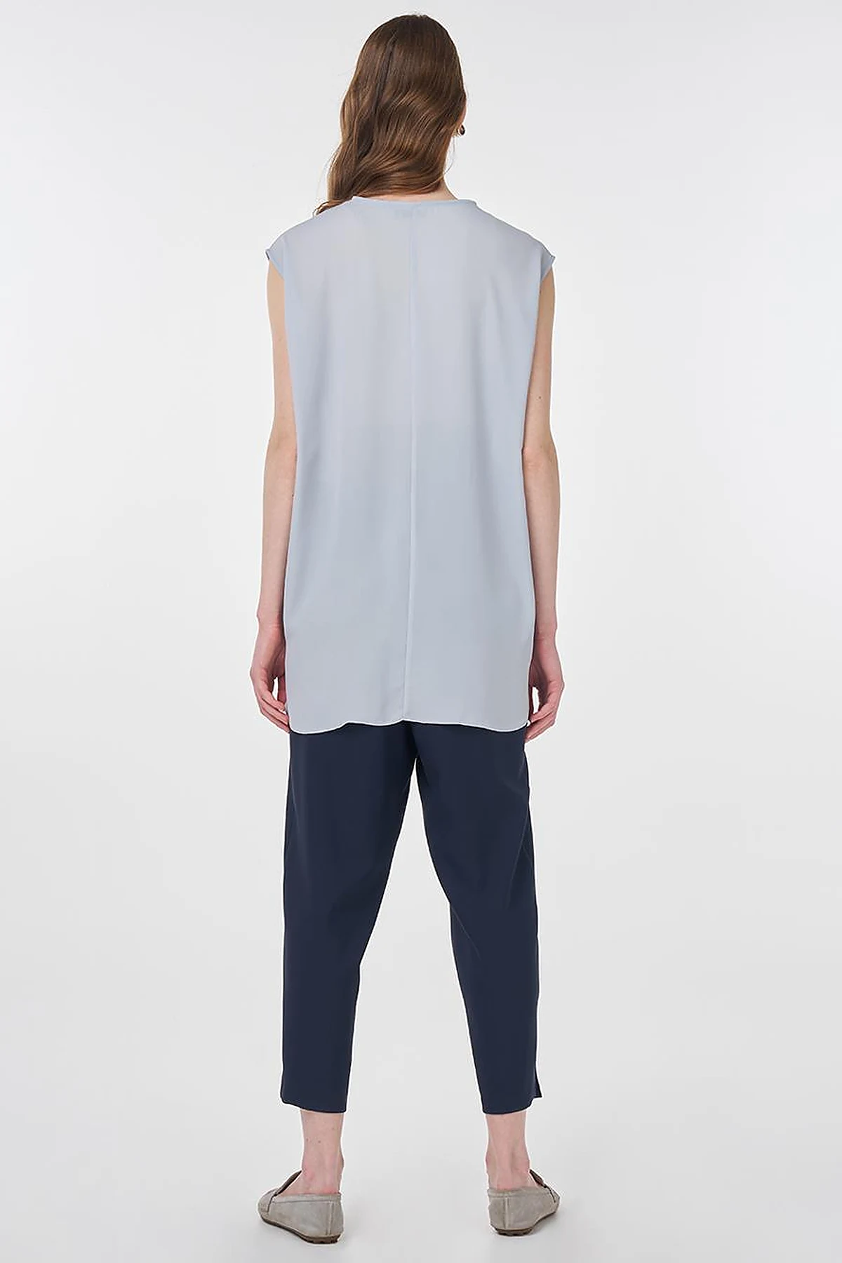 Crew Neck Basic T-Shirt Light Blue