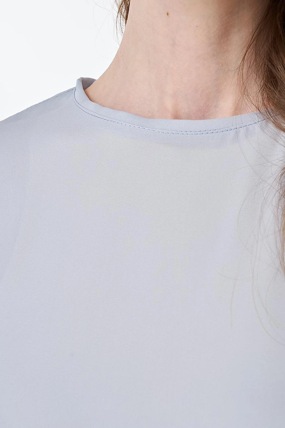 Crew Neck Basic T-Shirt Light Blue