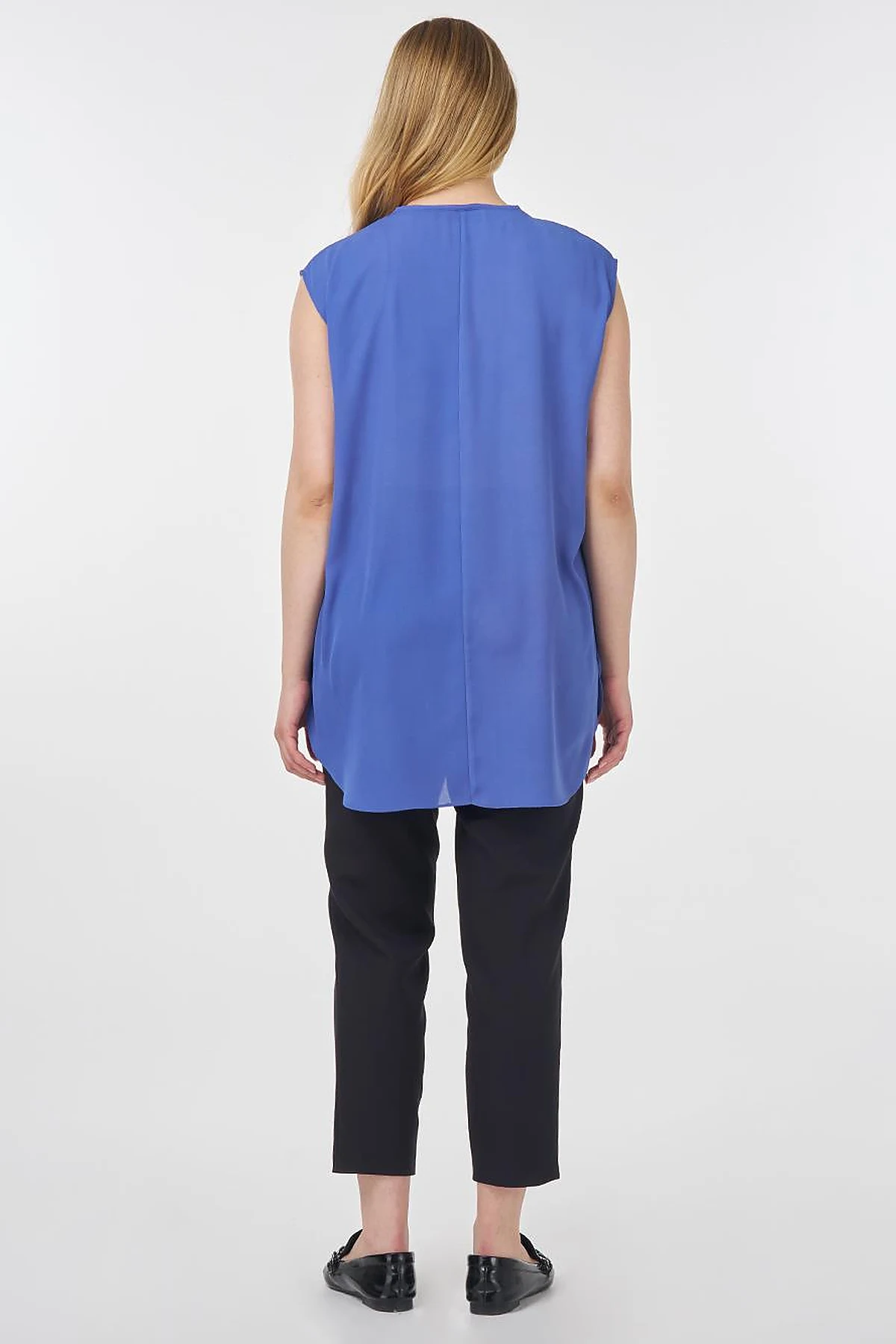 Crew Neck Basic T-Shirt Indigo
