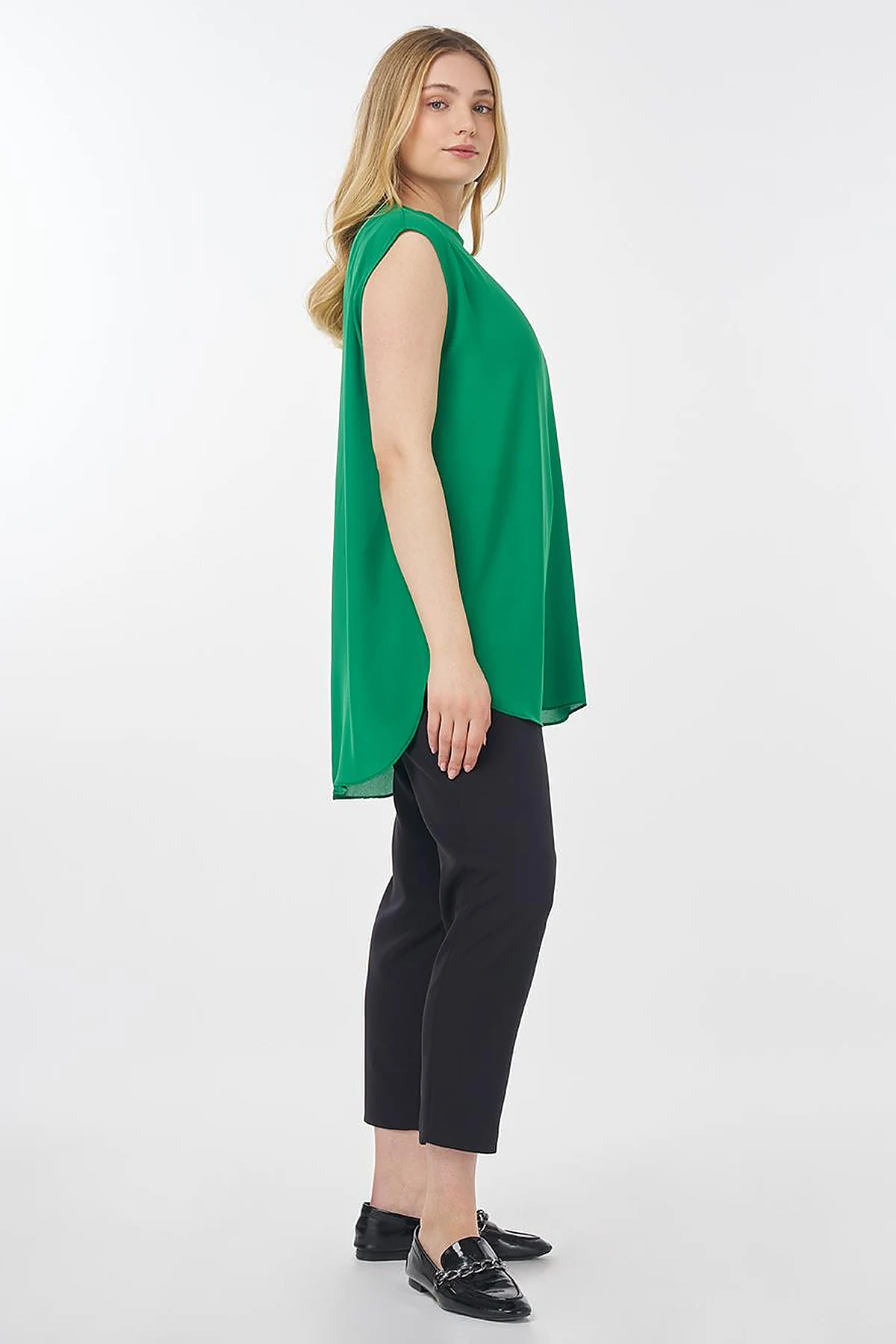 Crew Neck Basic T-Shirt Green