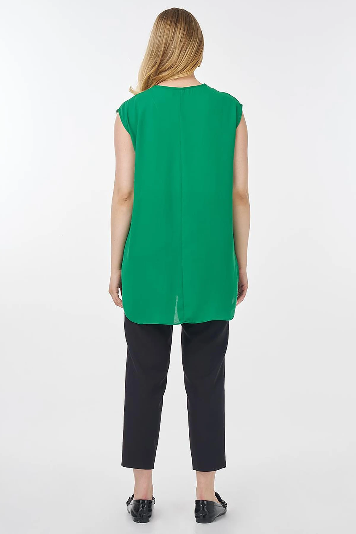 Crew Neck Basic T-Shirt Green