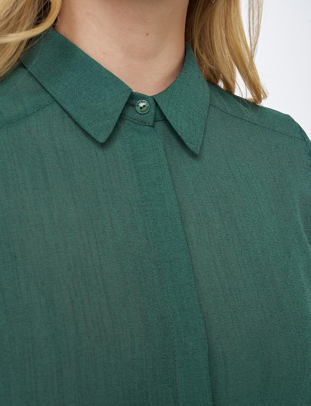 Long Basic Tunic Green