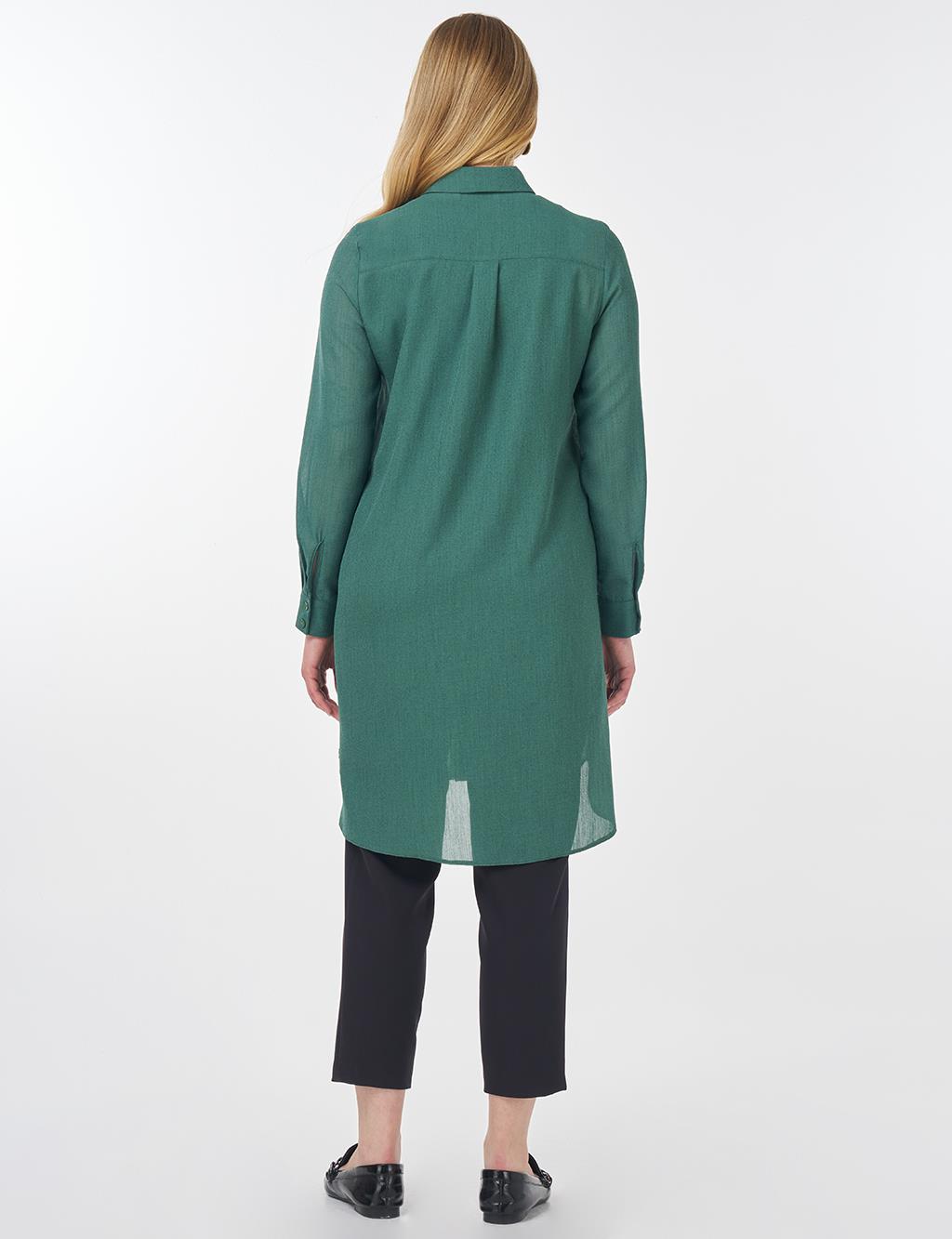 Long Basic Tunic Green