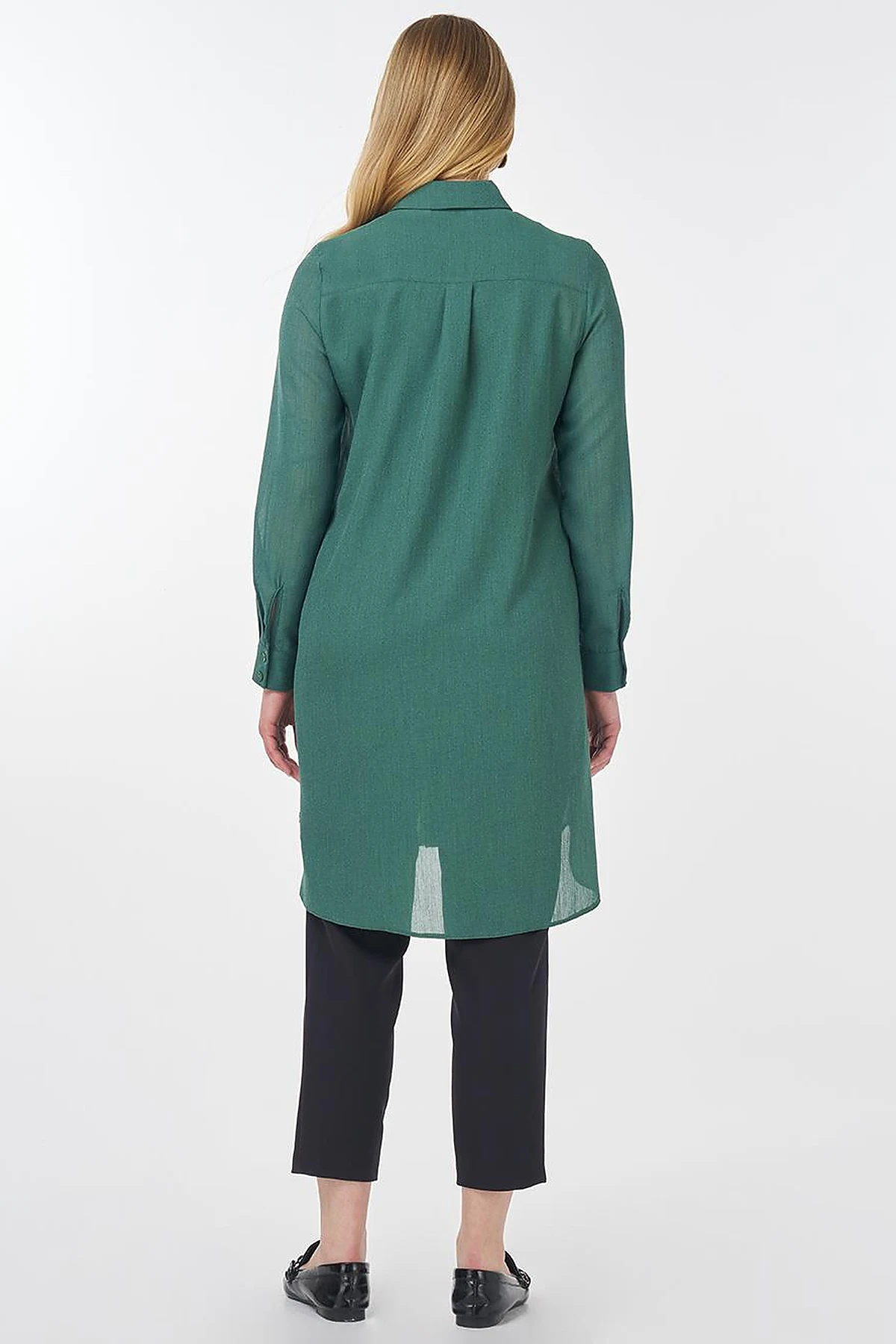 Long Basic Tunic Green