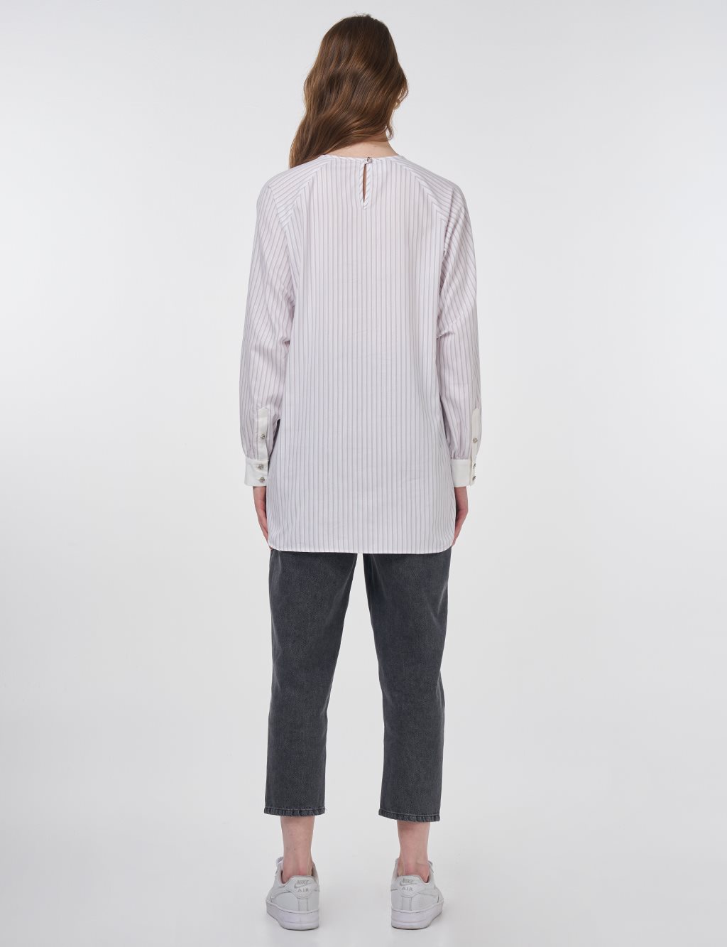 Raglan Sleeve Cotton Blouse Lilac