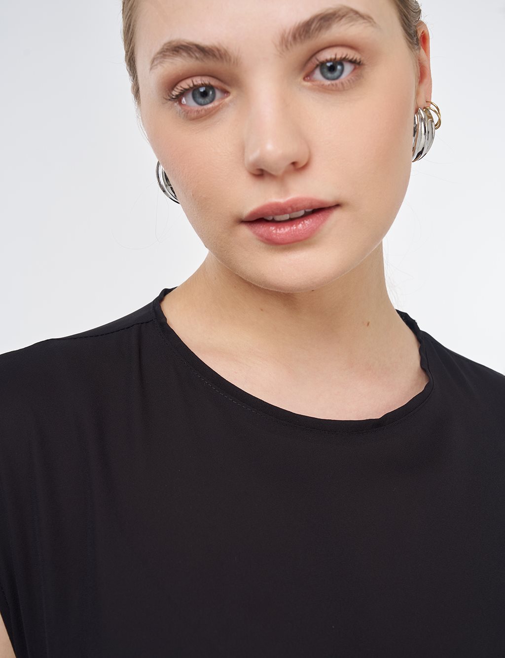 Crew Neck Basic T-Shirt Black 