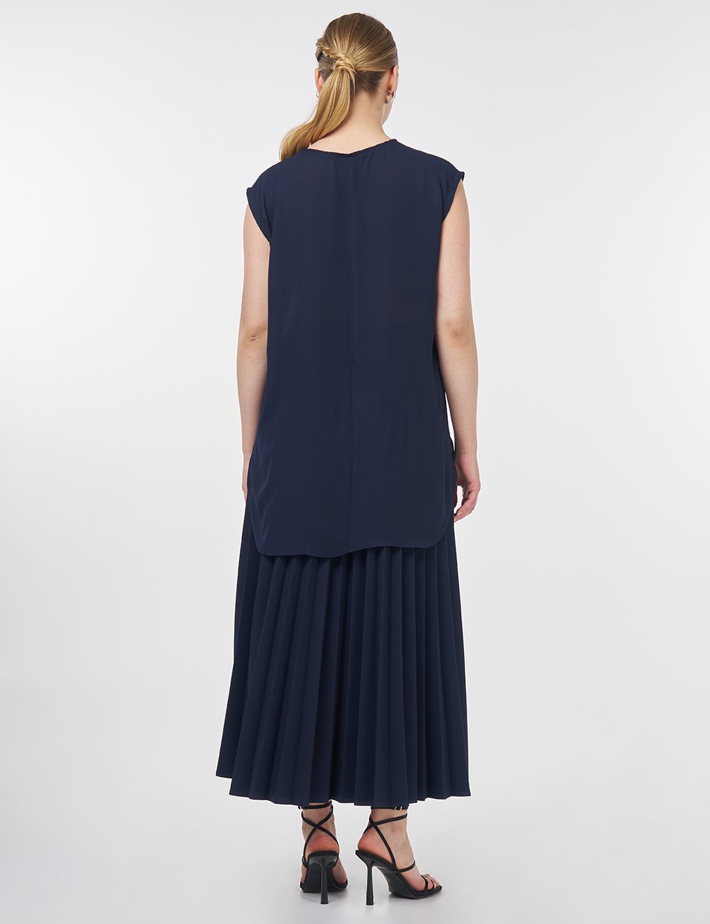 Crew Neck Basic T-Shirt Navy 