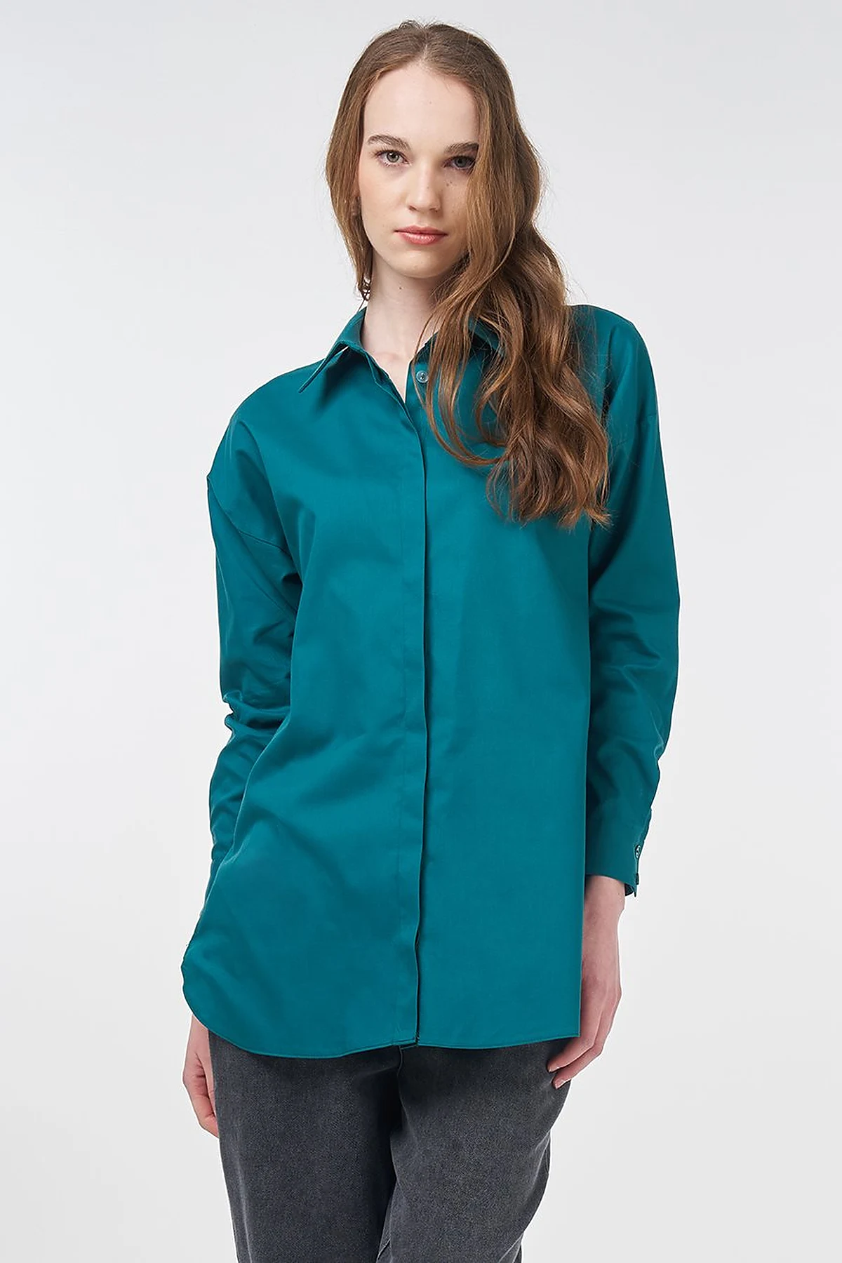 Basic Cotton Shirt Green