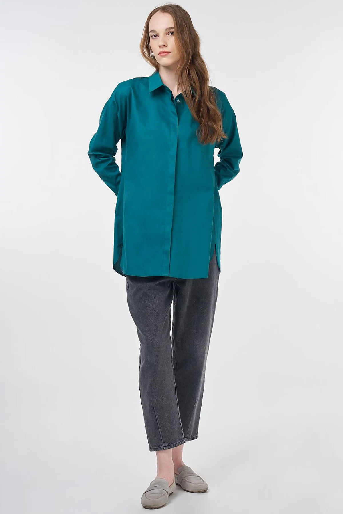 Basic Cotton Shirt Green