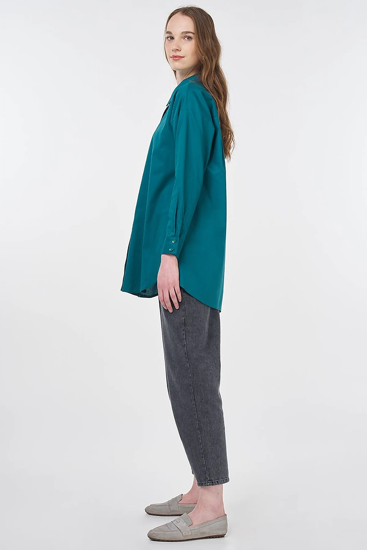 Basic Cotton Shirt Green