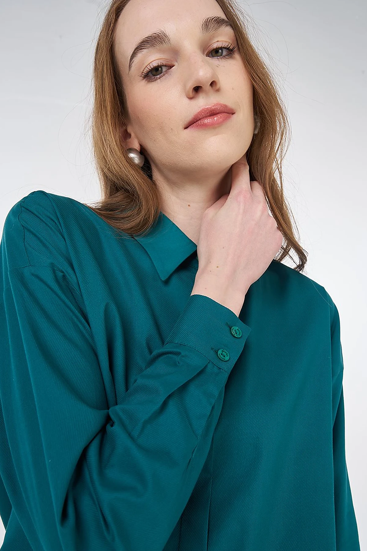 Basic Cotton Shirt Green