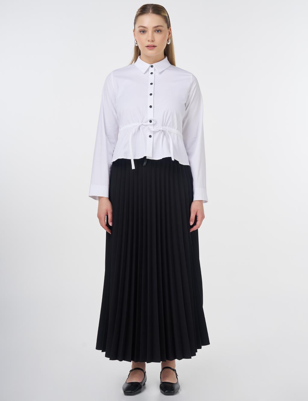 Embroidered Cotton Blouse Optic White