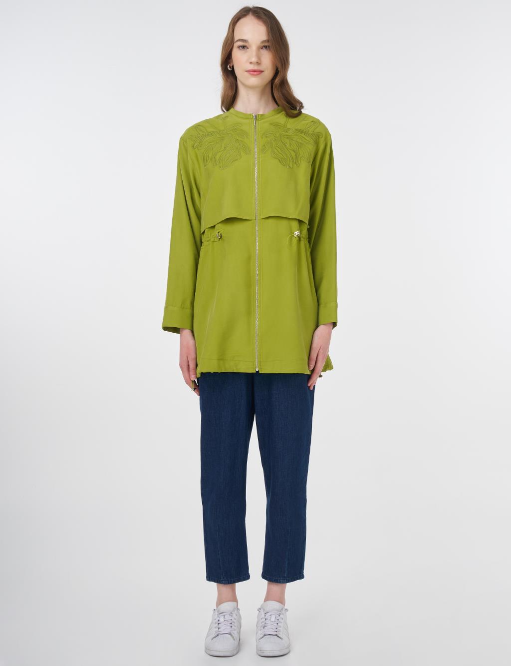 Adjustable Waist Modal Tunic Golden Lime