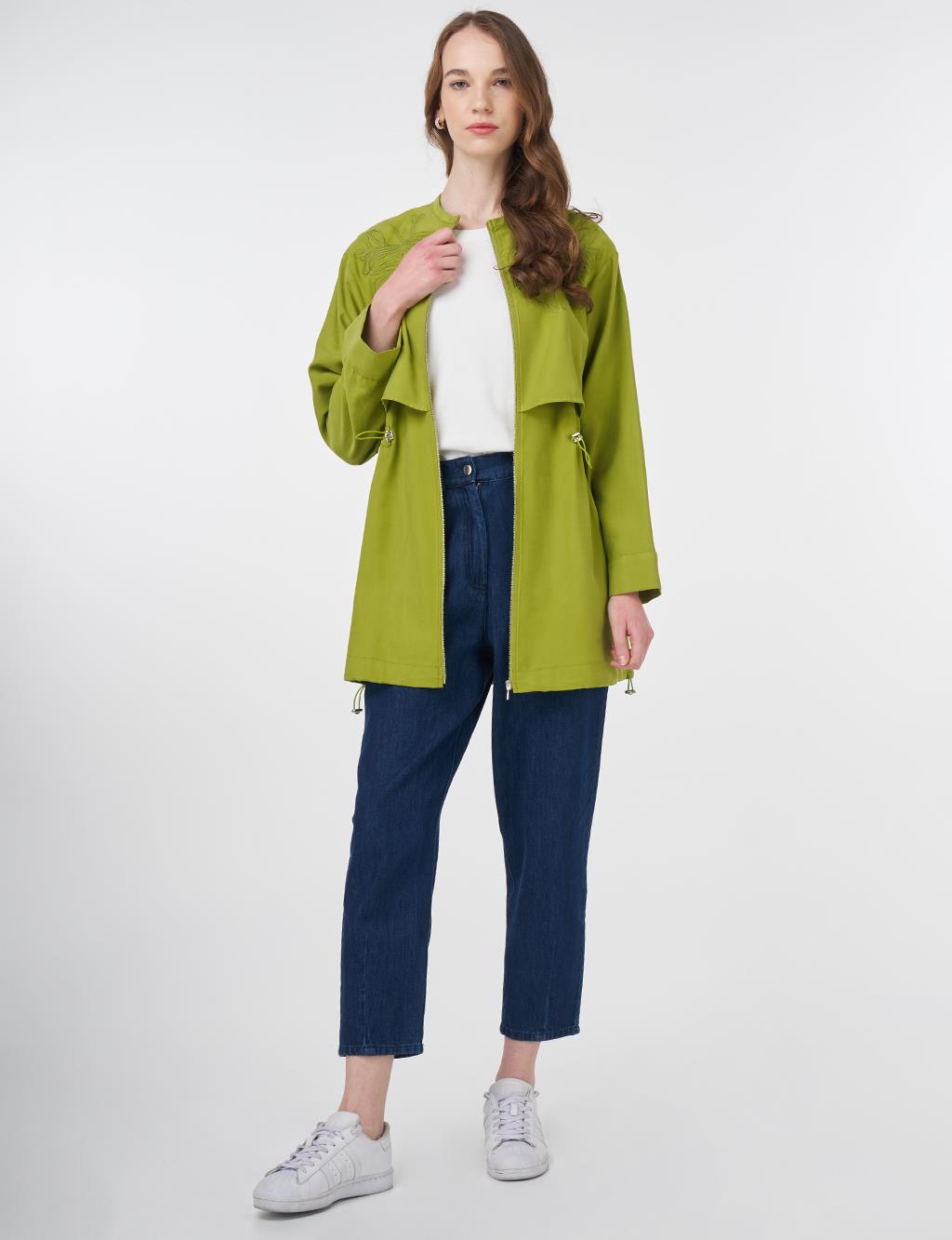Adjustable Waist Modal Tunic Golden Lime